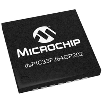 16-bit PICs DSPIC33FJ64GP202-I/MM by Microchip Technology