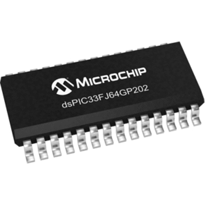 16-bit PICs DSPIC33FJ64GP202T-I/SO by Microchip Technology