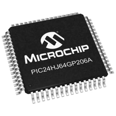 16-bit PICs PIC24HJ64GP206A-I/PT by Microchip Technology